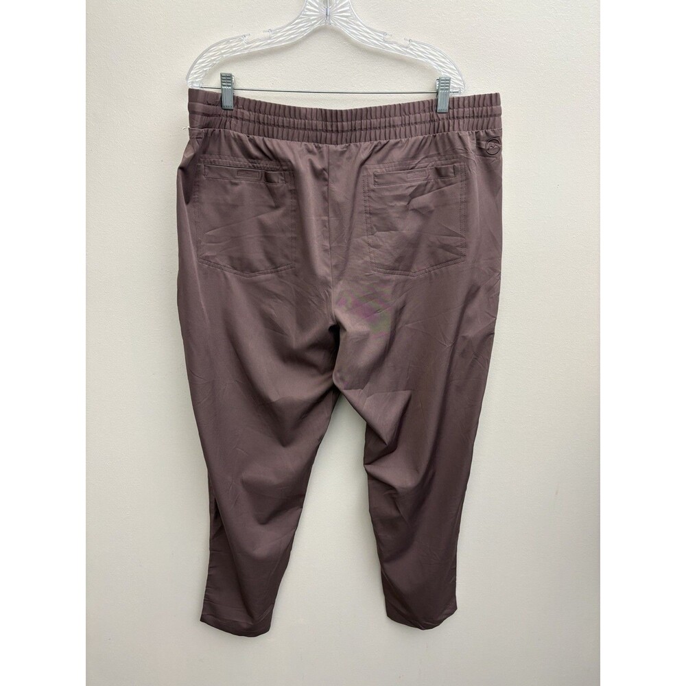 Magellan Outdoors Water Repellent Pants 1XL Purple Drawstring Waist Pockets - Picture 2 of 14
